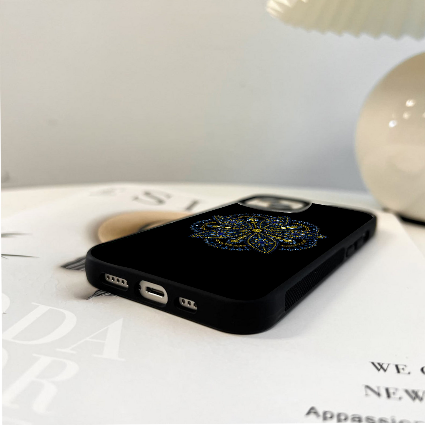 Sapphire Gem Grace Glass Case