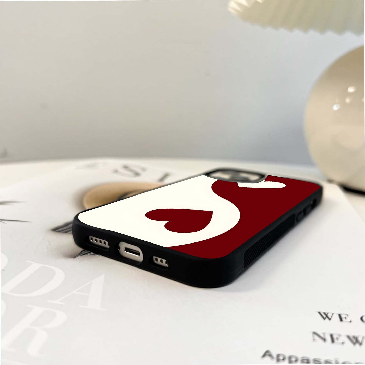 Yin Yang Love Glass Case