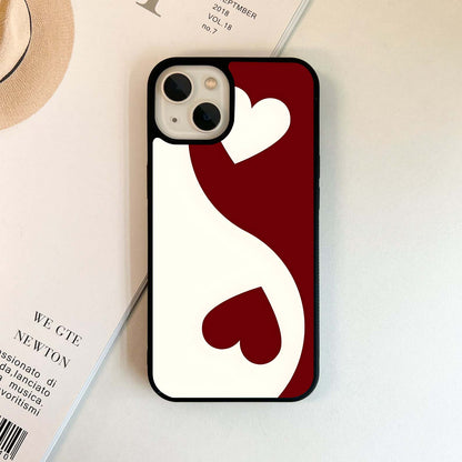 Yin Yang Love Glass Case