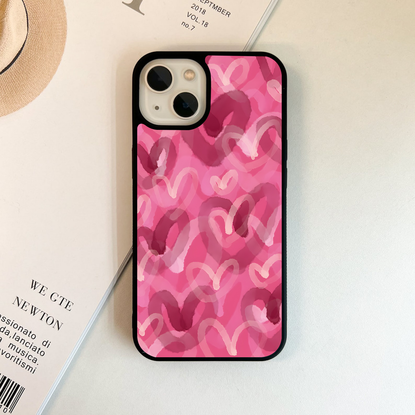 Candy Heart Glow Glass Case