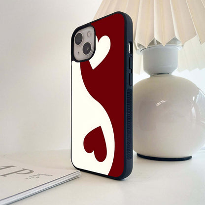 Yin Yang Love Glass Case