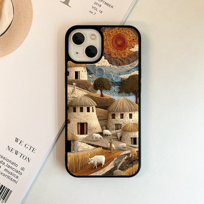 Peacefull Village Glass Case