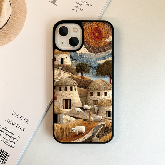 Peacefull Village Glass Case