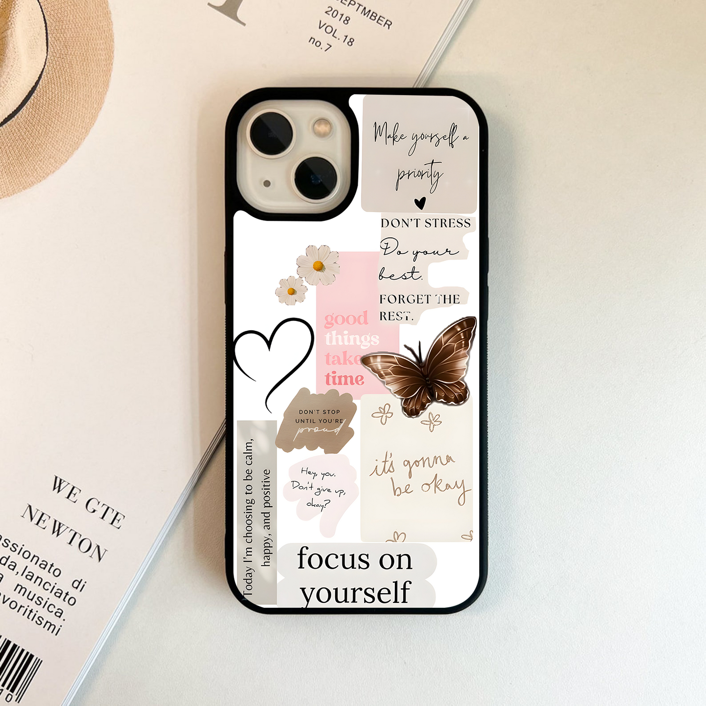 Happy Healing Space Glass Case