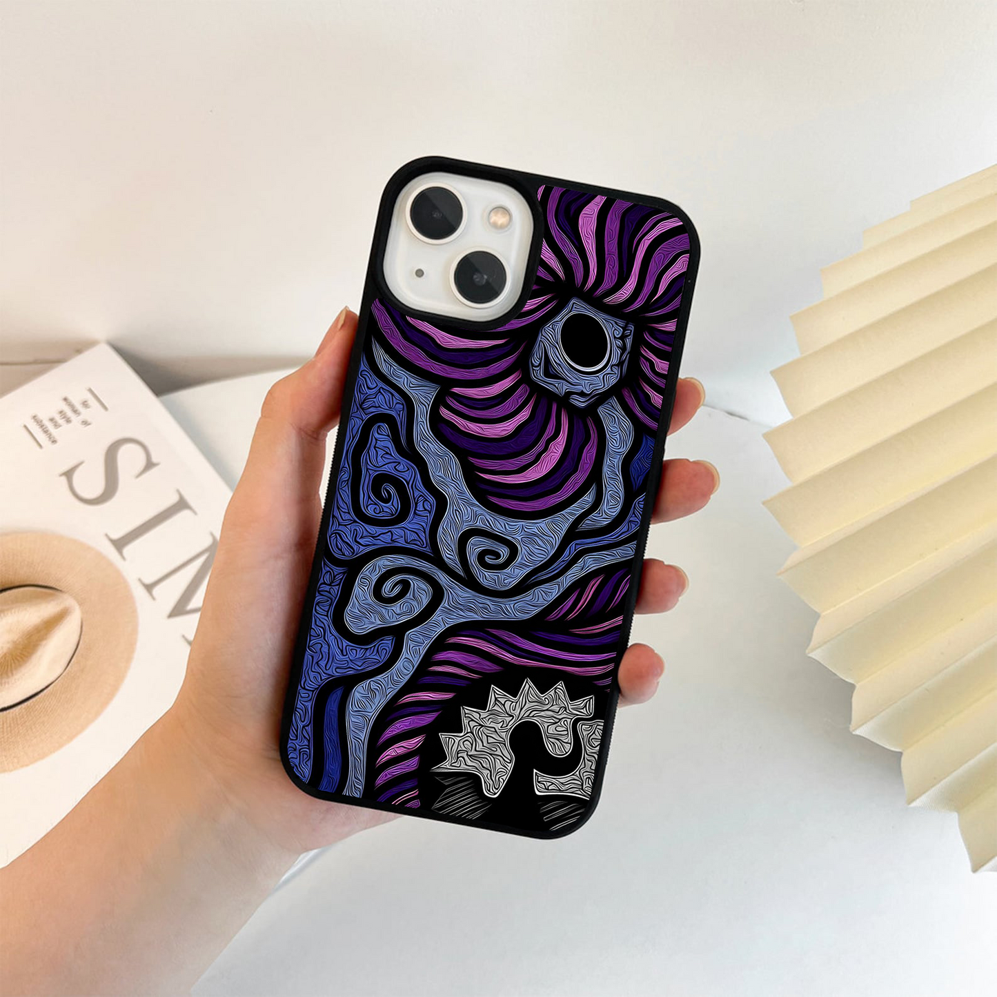 Symbolic Crown Art Glass Case