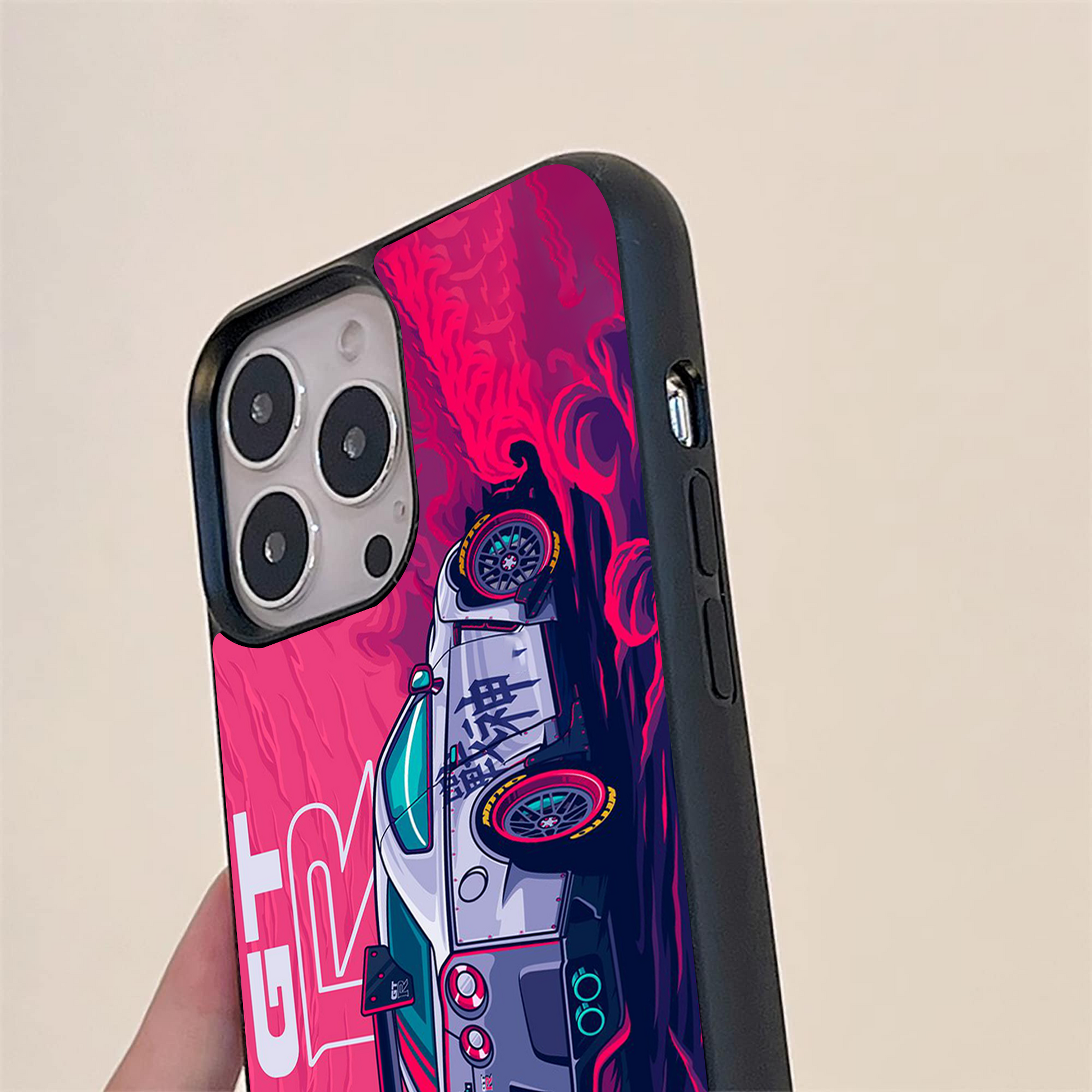 GT- R Car Pattern Glass Case – Phone Villa - Main Image