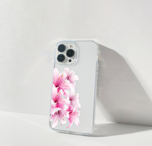 Blush Bloom Harmony Clear Silicon Cover