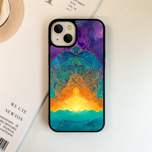 Celestial Rainbow Art Glass Case