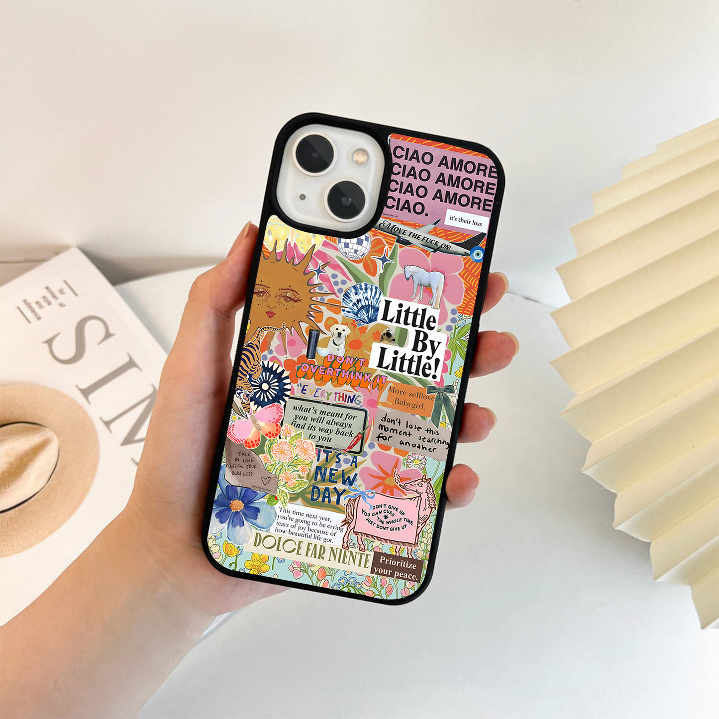 Life Collage Energy Glass Case