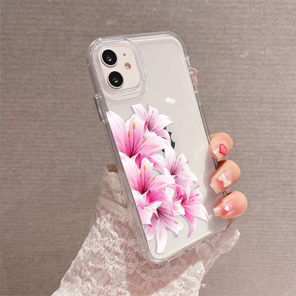 Blush Bloom Harmony Clear Silicon Cover