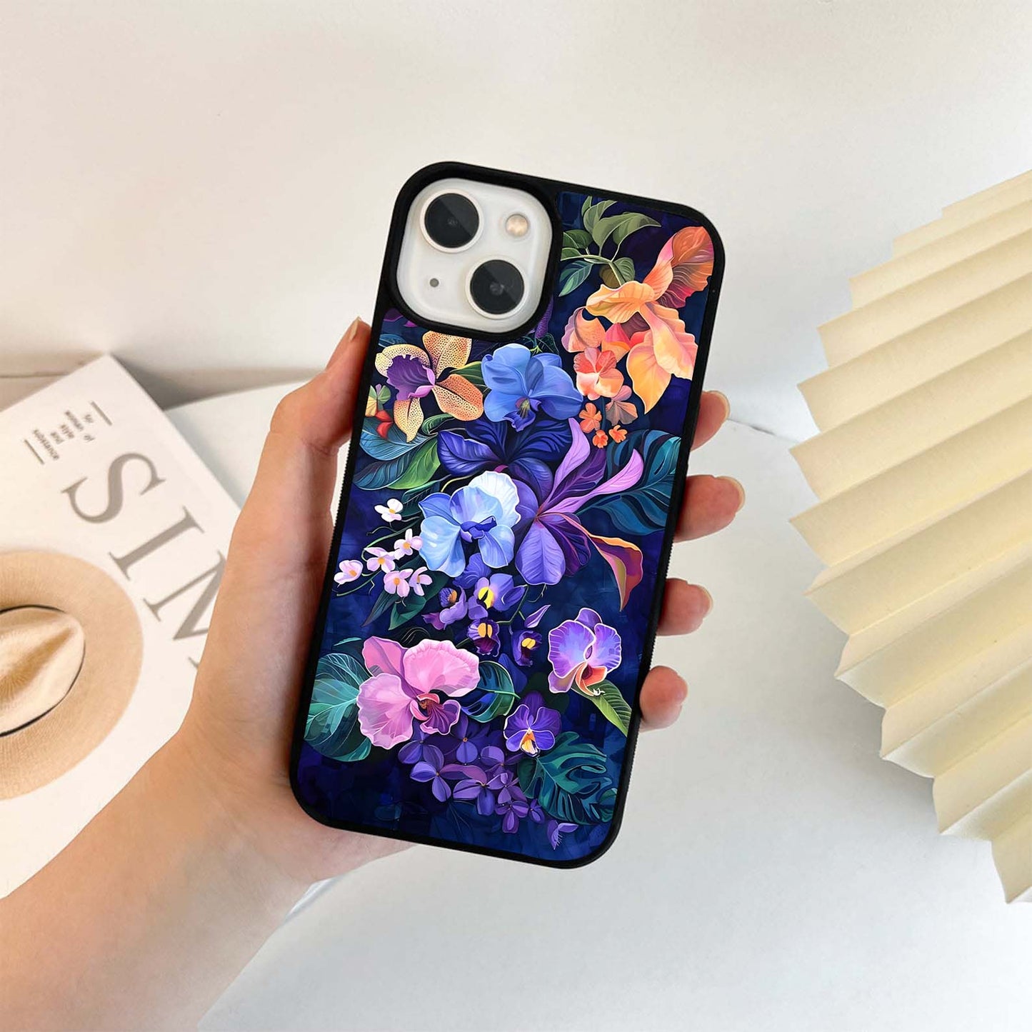 Velvet Orchid Dream Glass Case