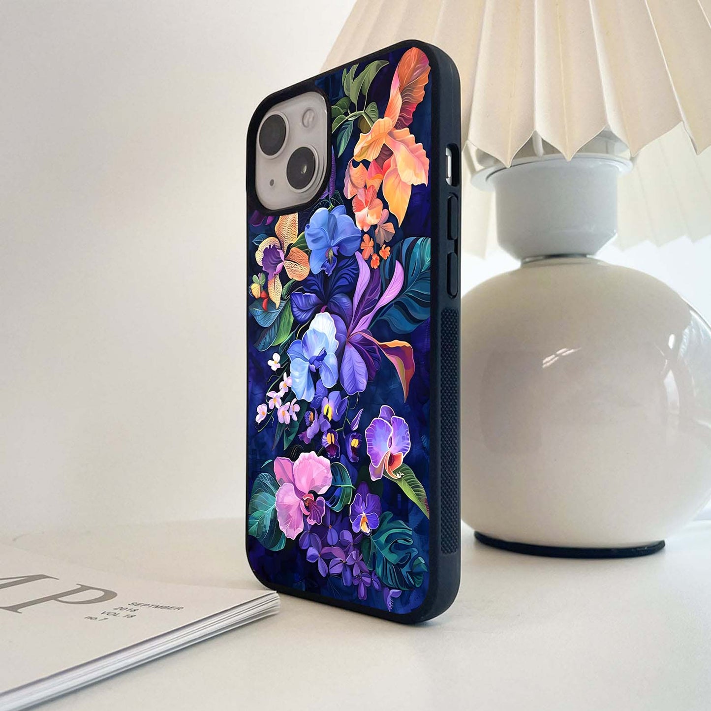 Velvet Orchid Dream Glass Case