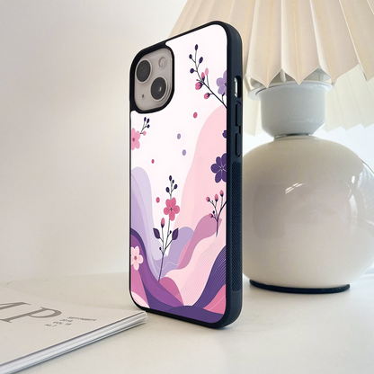 Pink And Purple Blushing Glass Case