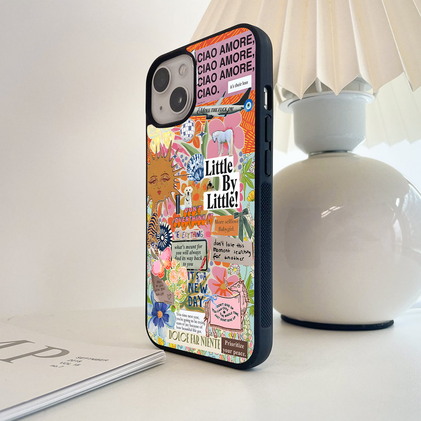 Life Collage Energy Glass Case