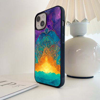 Celestial Rainbow Art Glass Case