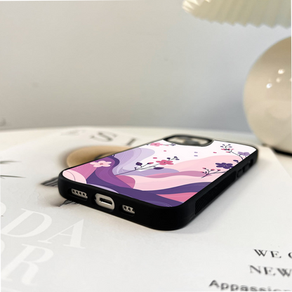 Pink And Purple Blushing Glass Case