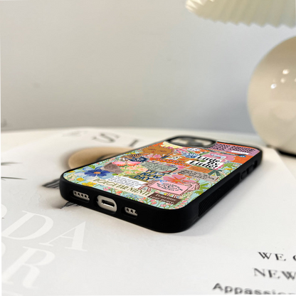 Life Collage Energy Glass Case