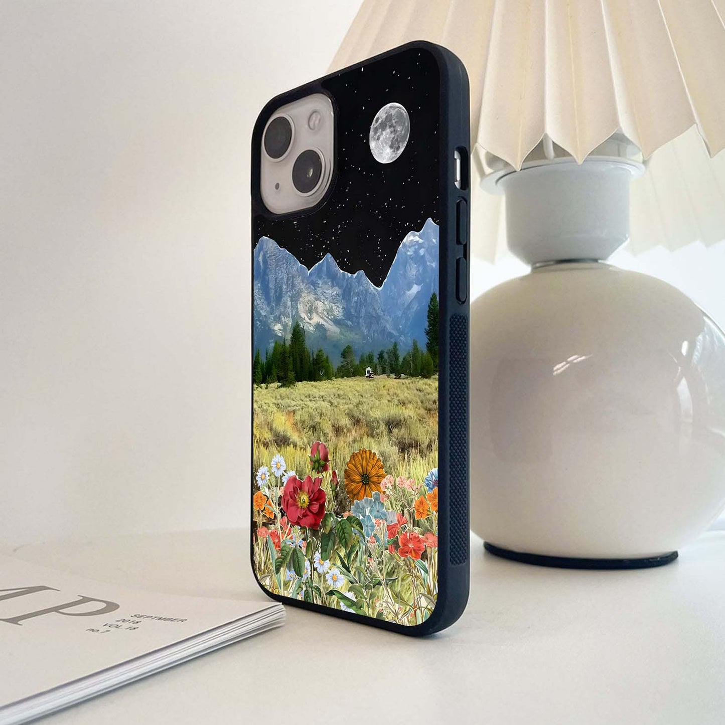 Starlit Meadow Bloom Glass Case