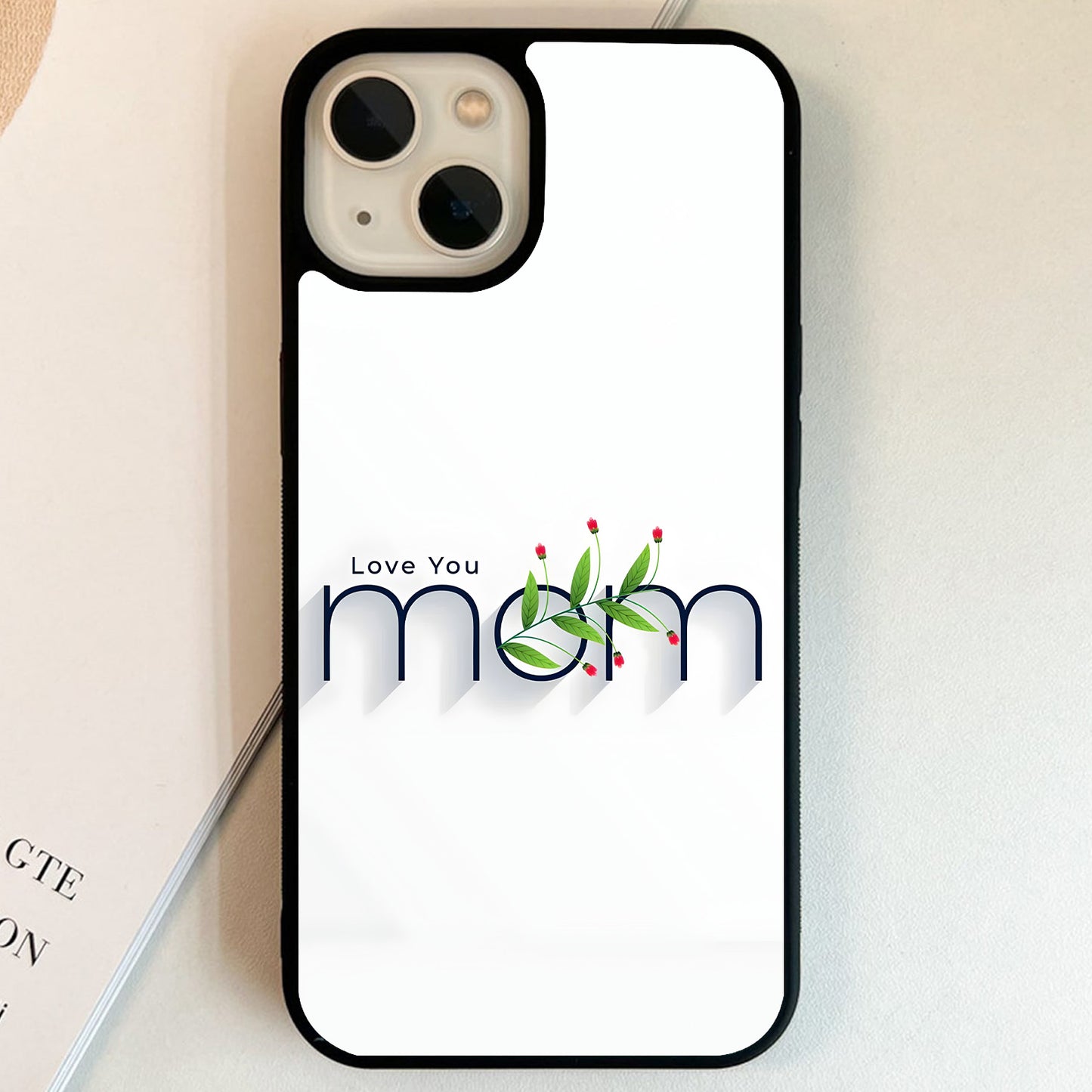 Love You Mom Glass Case