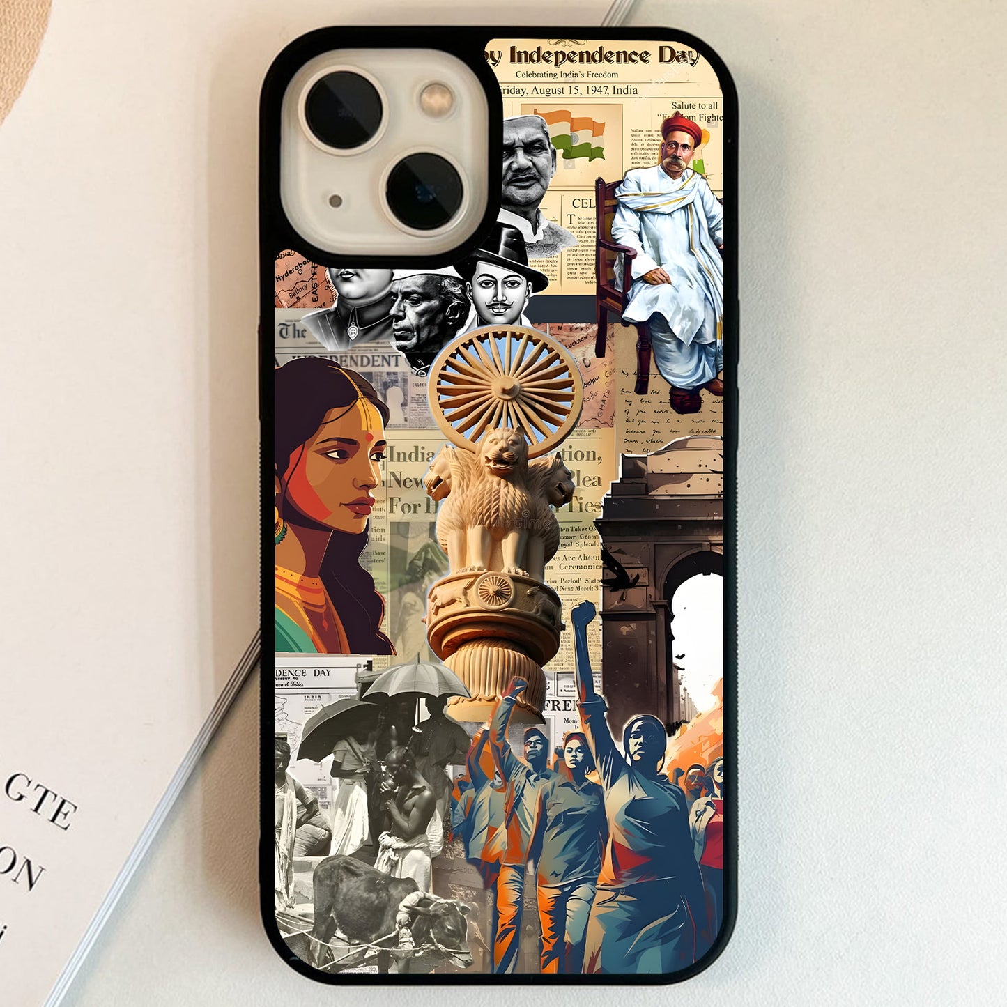 India Freedom Legacy Glass Case