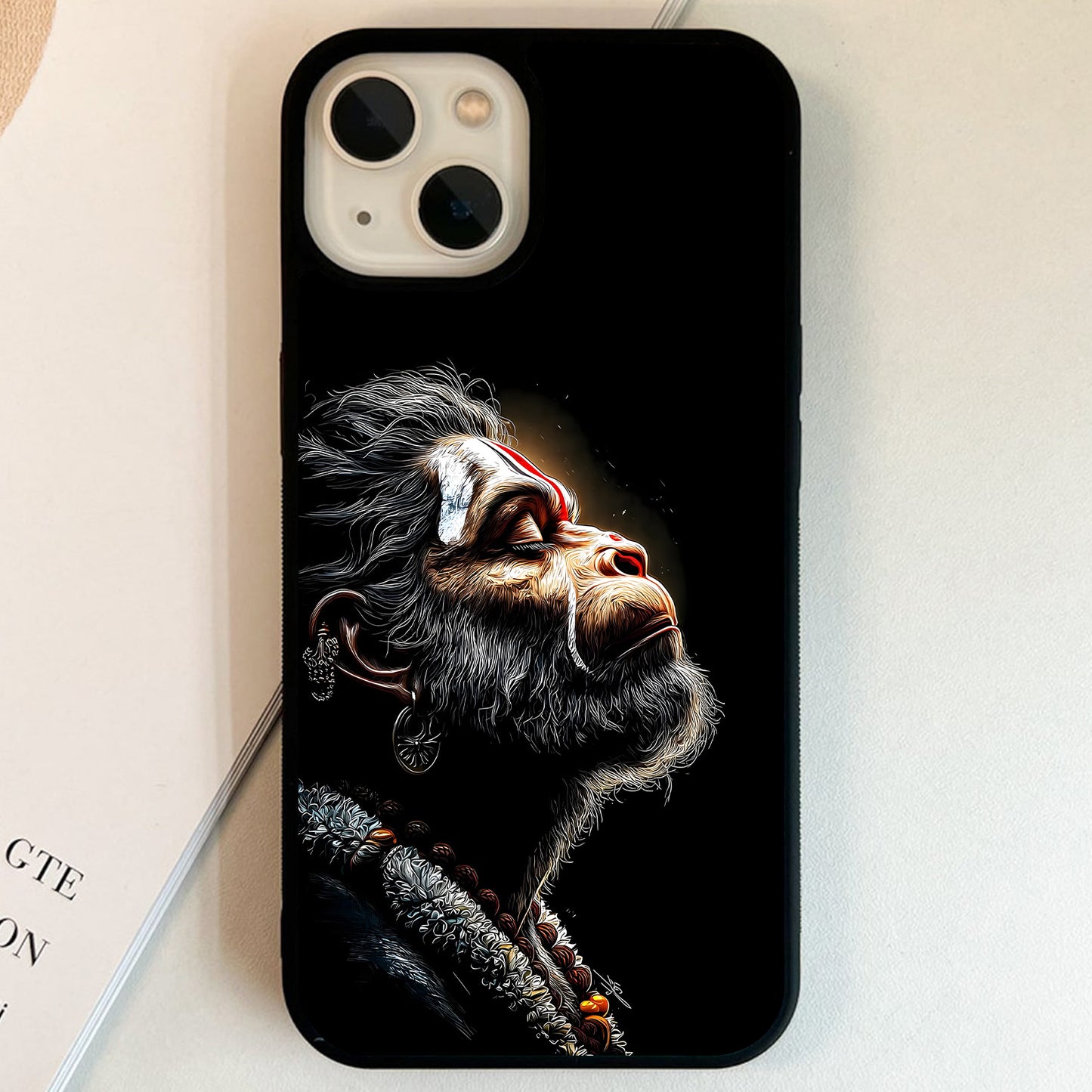 Jai Shri Ram Hanuman Glass Case