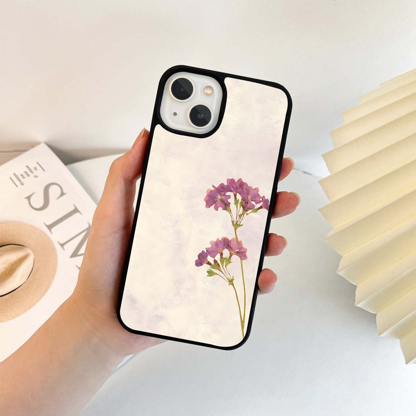 Purple Lily Glass Case