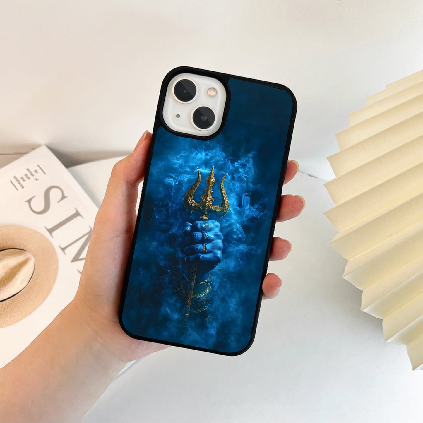 Divine Trishul Power Glass Case