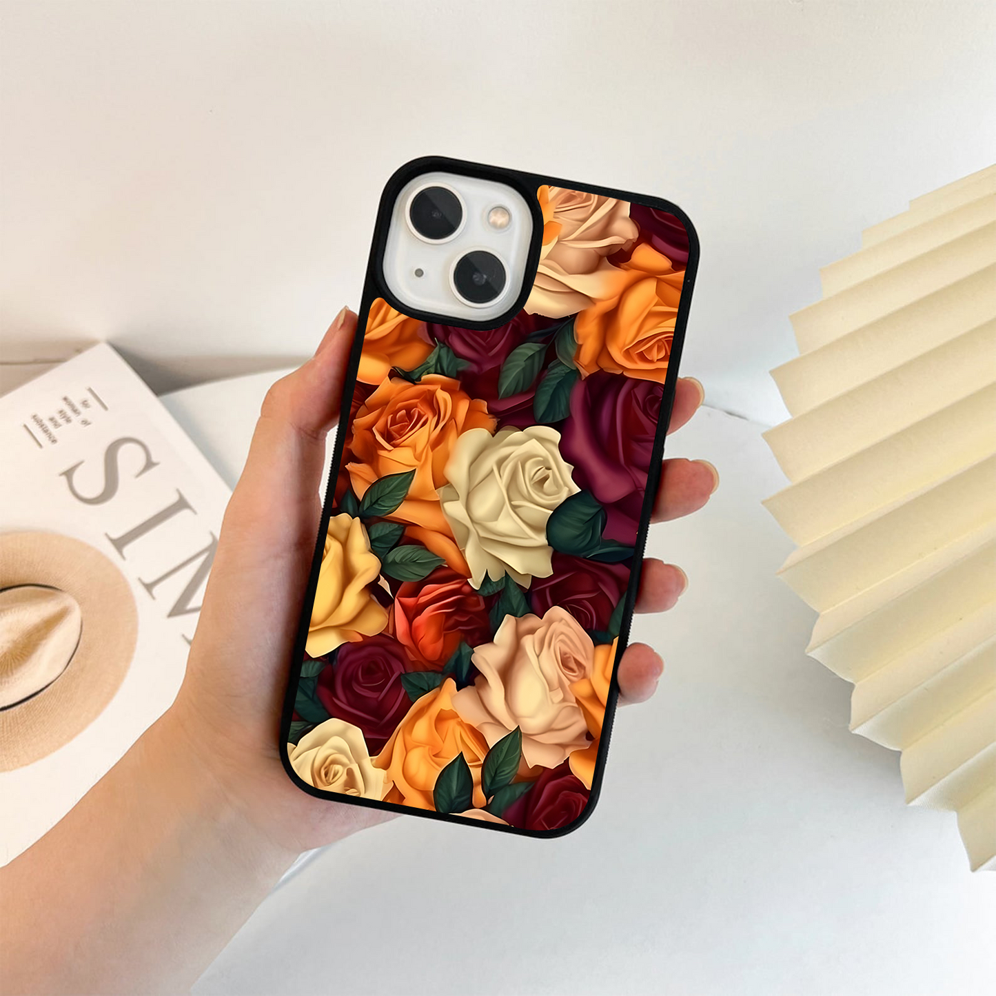 Crimson Rose Harmony Glass Case