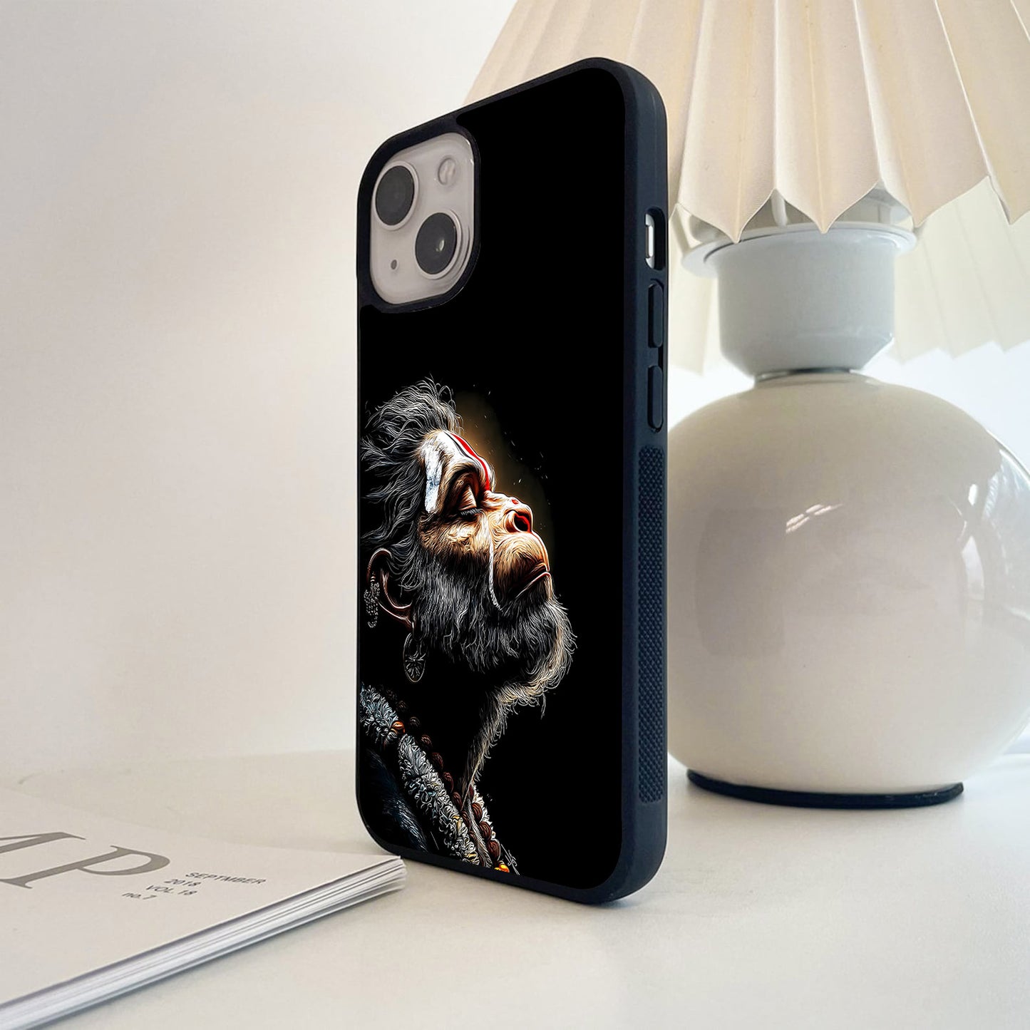 Jai Shri Ram Hanuman Glass Case