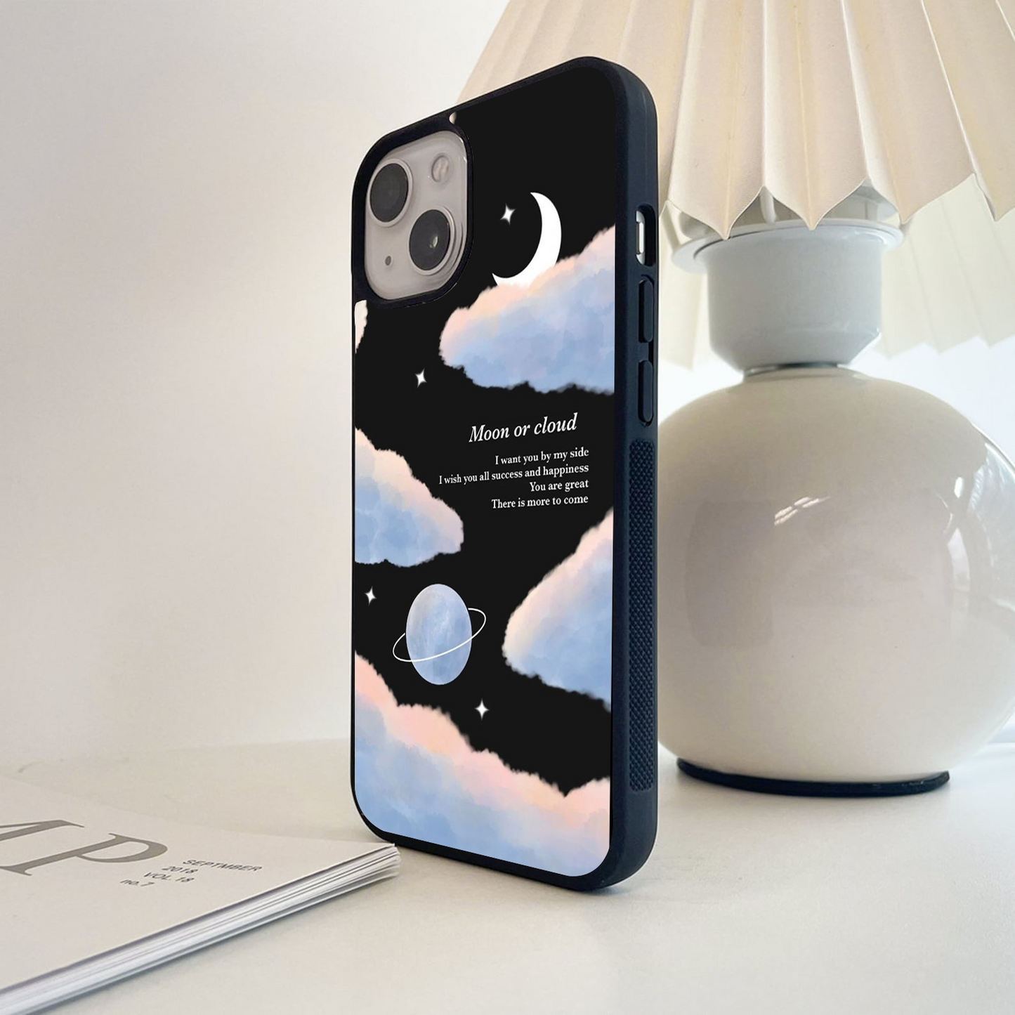 Clouds Beyond the Moon Glass Case