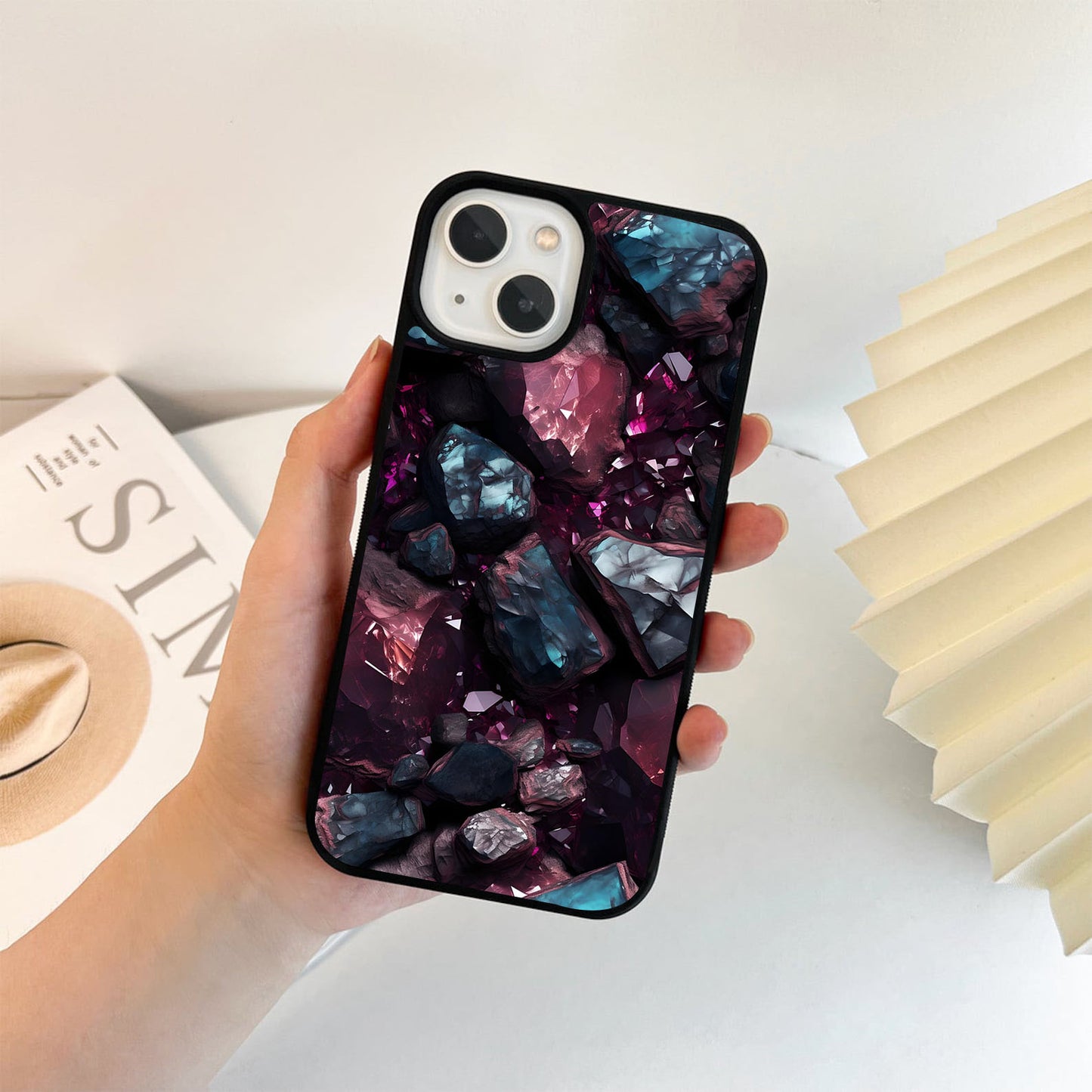 Mineral Mountain Stone Glass Case