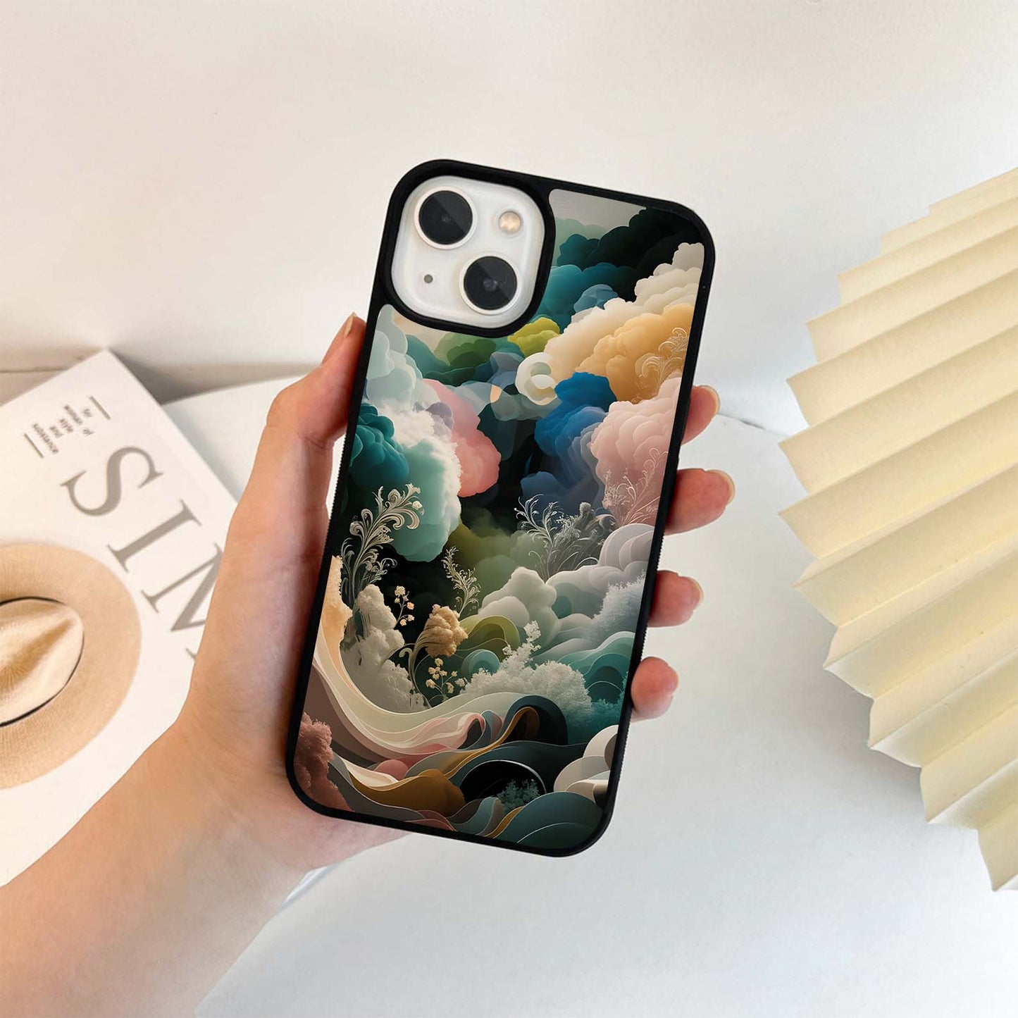 Whimsy Cloud Garden Glass Case