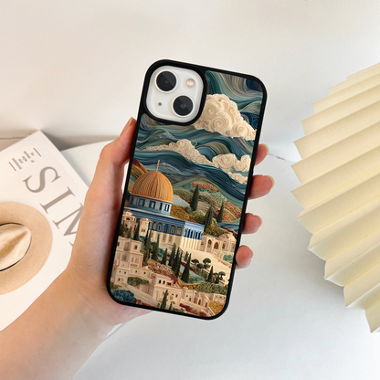 Whimsical Cityscape Dreams Glass Case