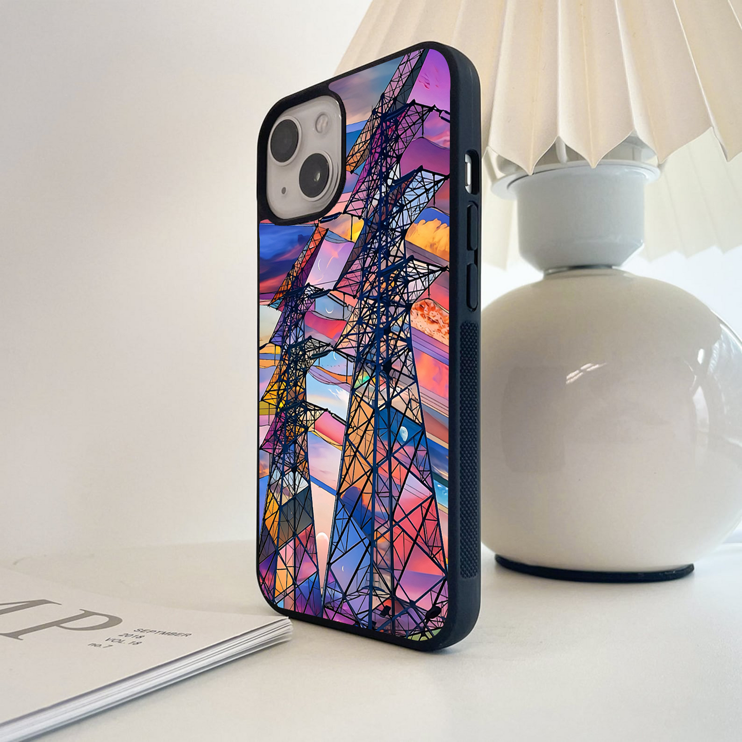 Electric Sunset Sky Glass Case