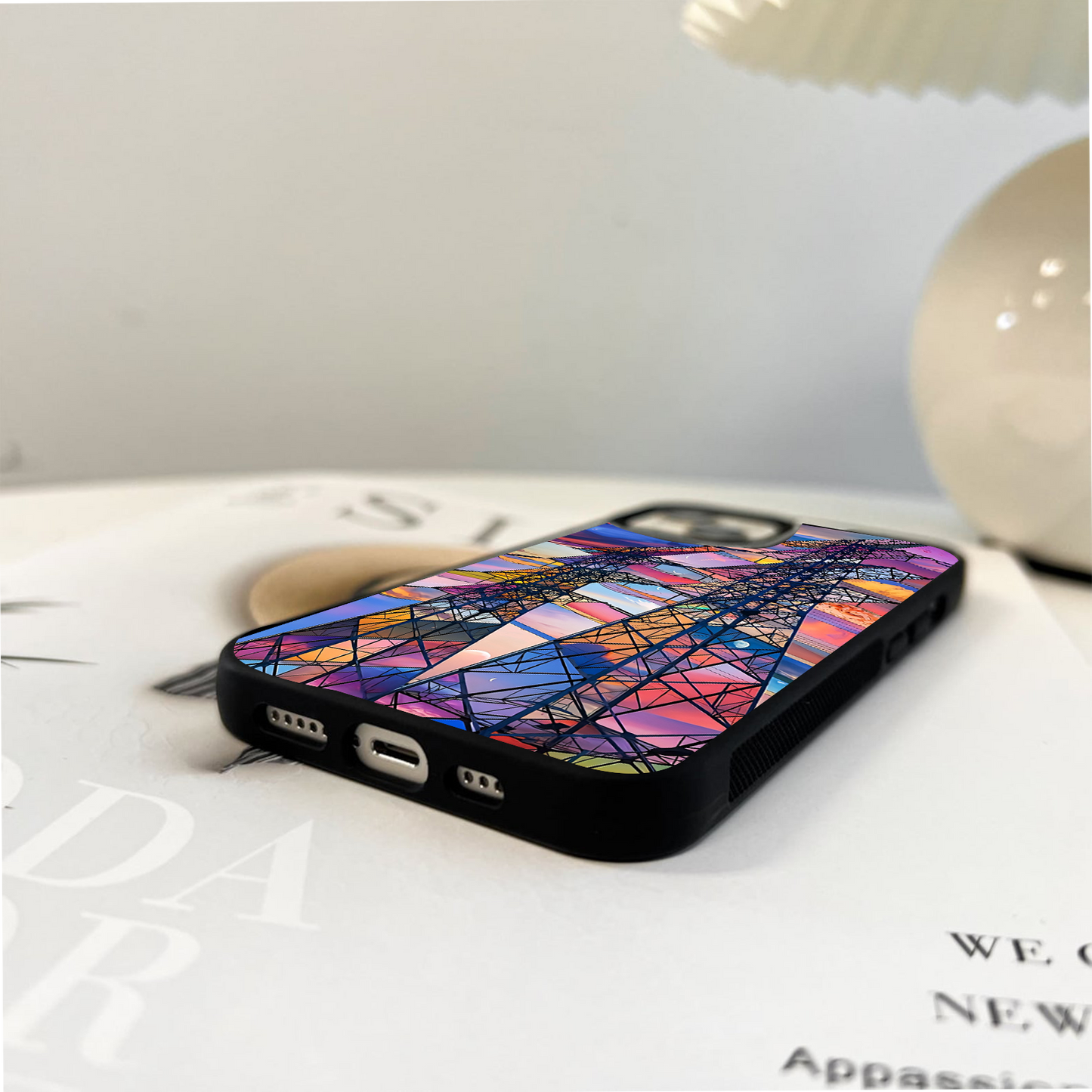 Electric Sunset Sky Glass Case