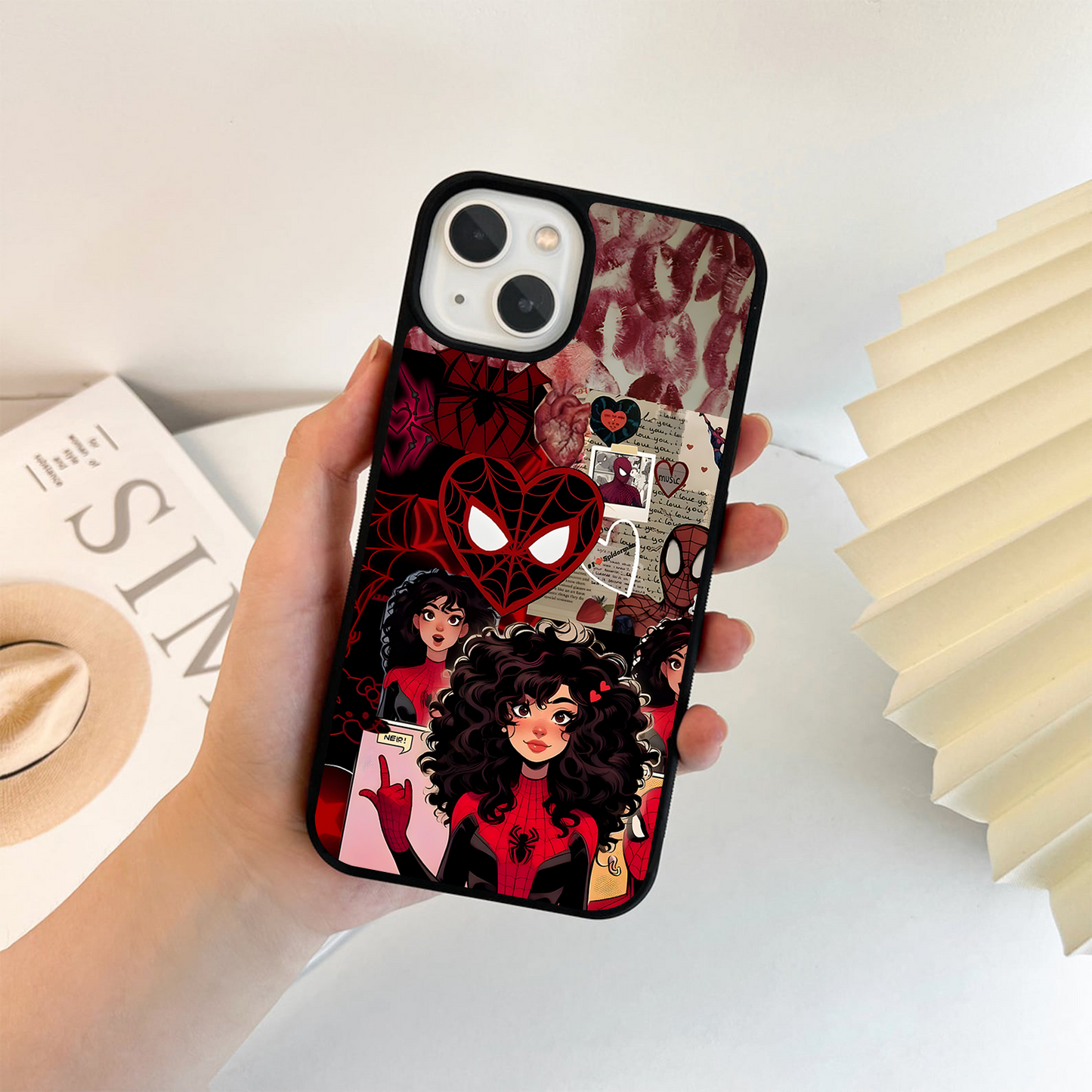 Spider Love Story Glass Case