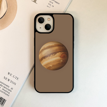 Wooden Jupiter Swirl Glass Case