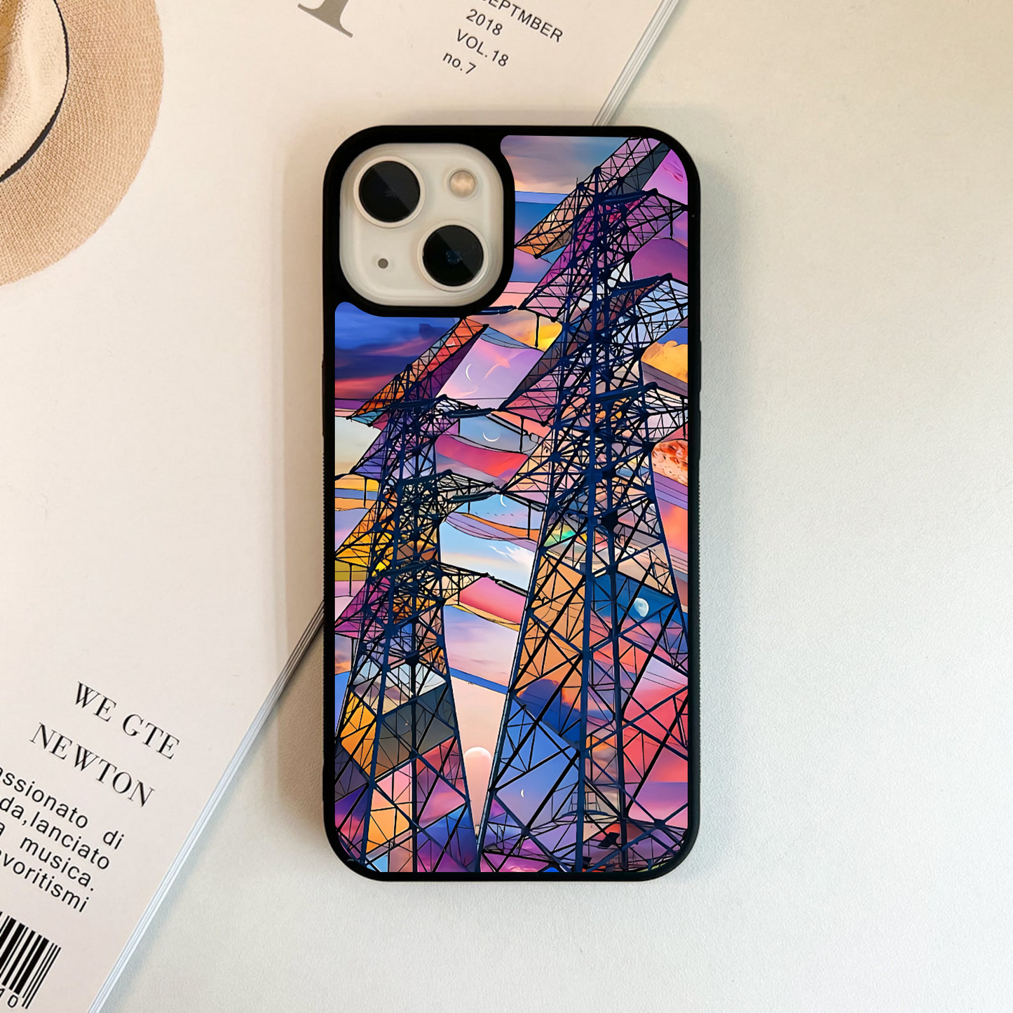 Electric Sunset Sky Glass Case