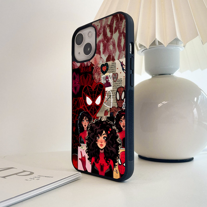 Spider Love Story Glass Case