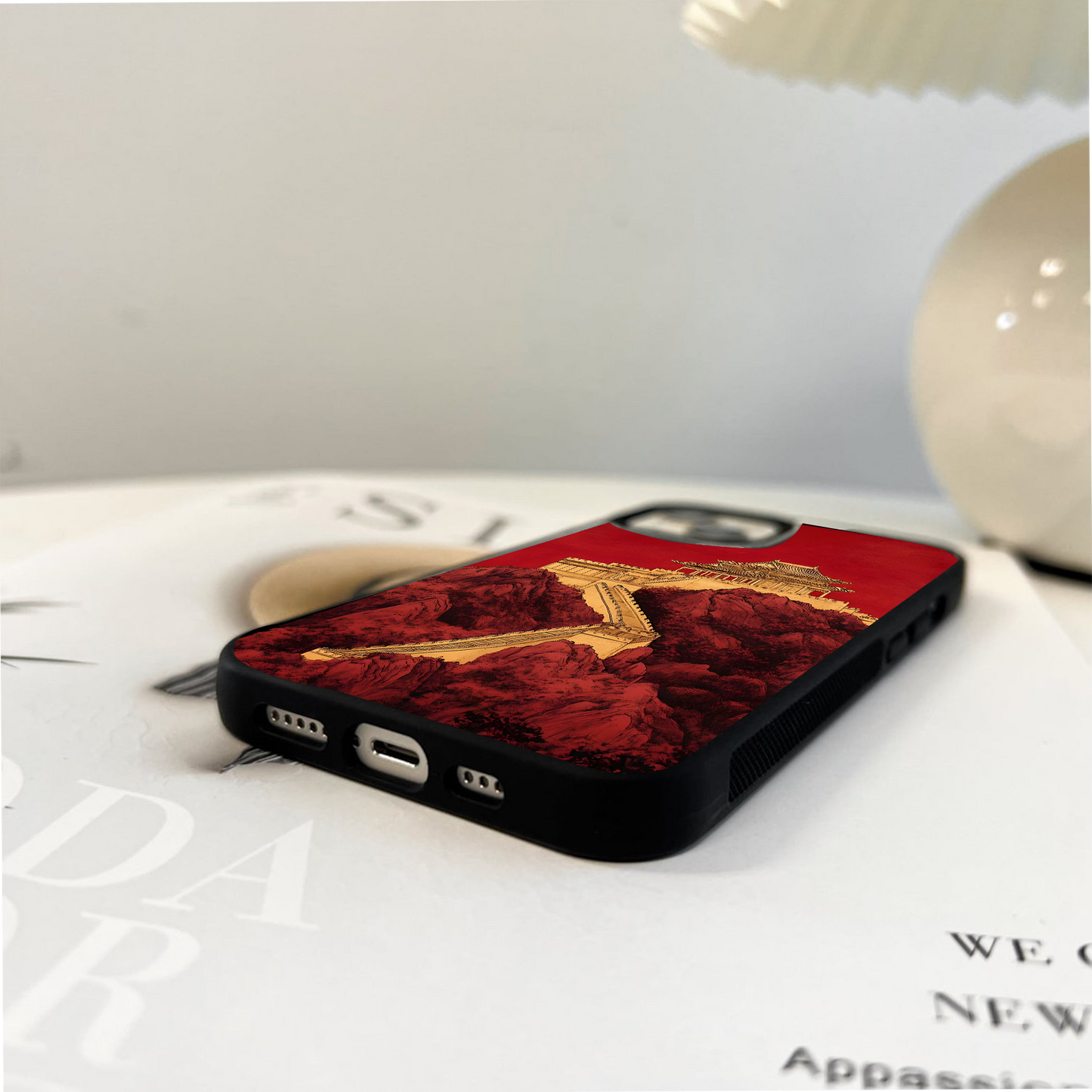 Imperial Red Palace Glass Case