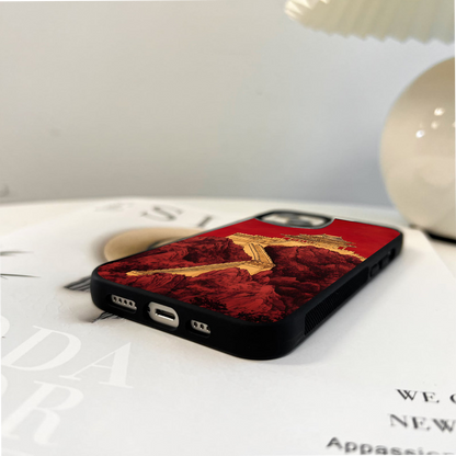 Imperial Red Palace Glass Case