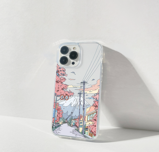 Sakura Street Dreams Clear Silicon Cover