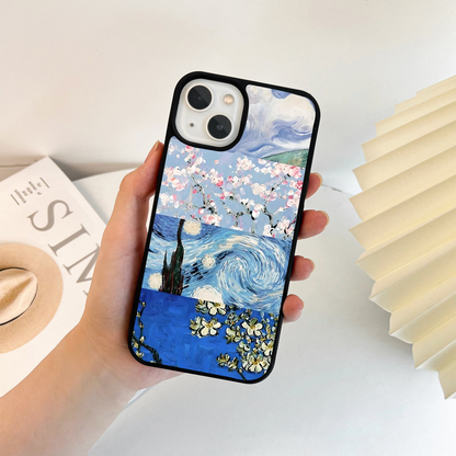 Starry Blossom Skies Glass Case