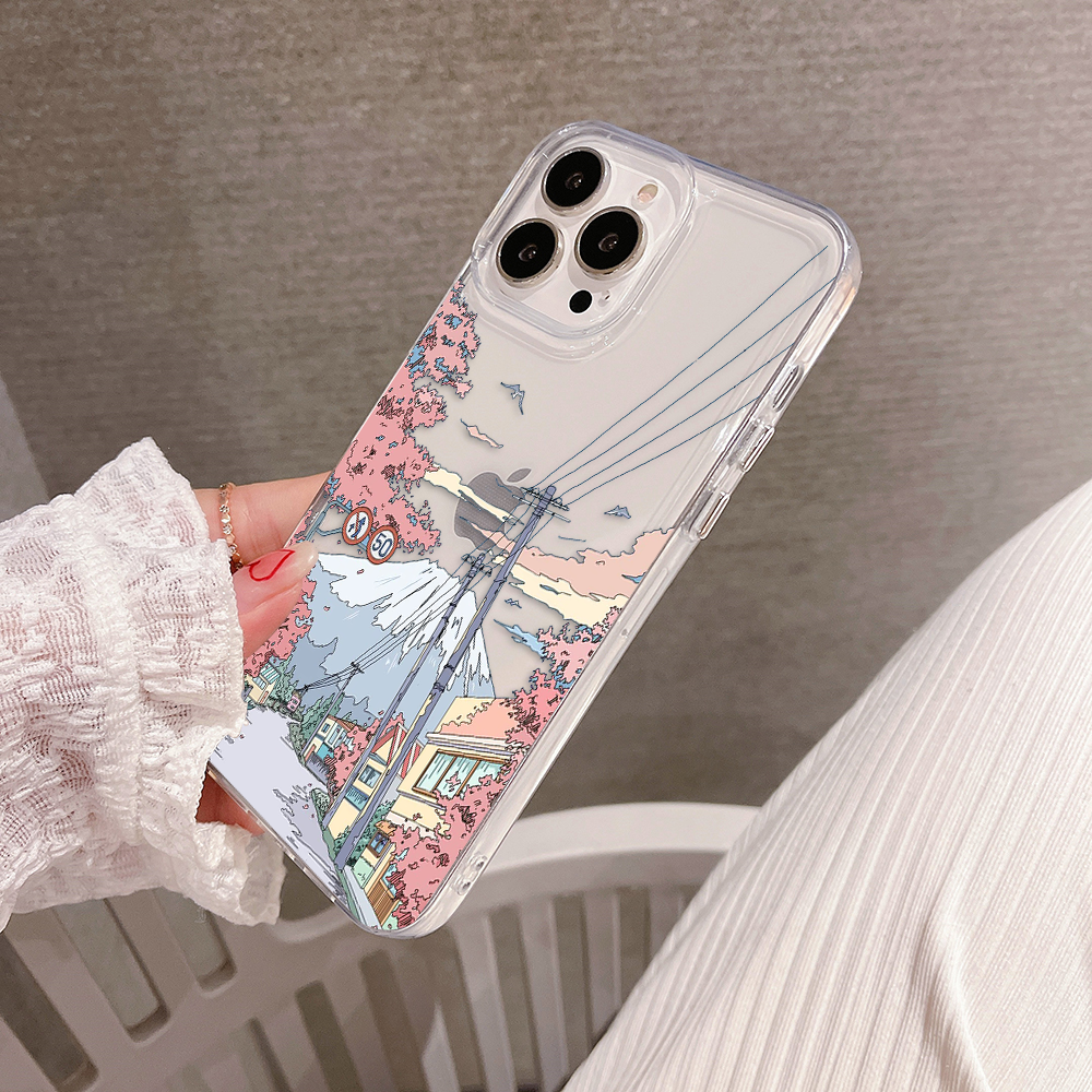 Sakura Street Dreams Clear Silicon Cover