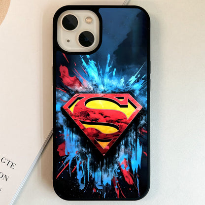 Superman Splash Emblem Glass Case