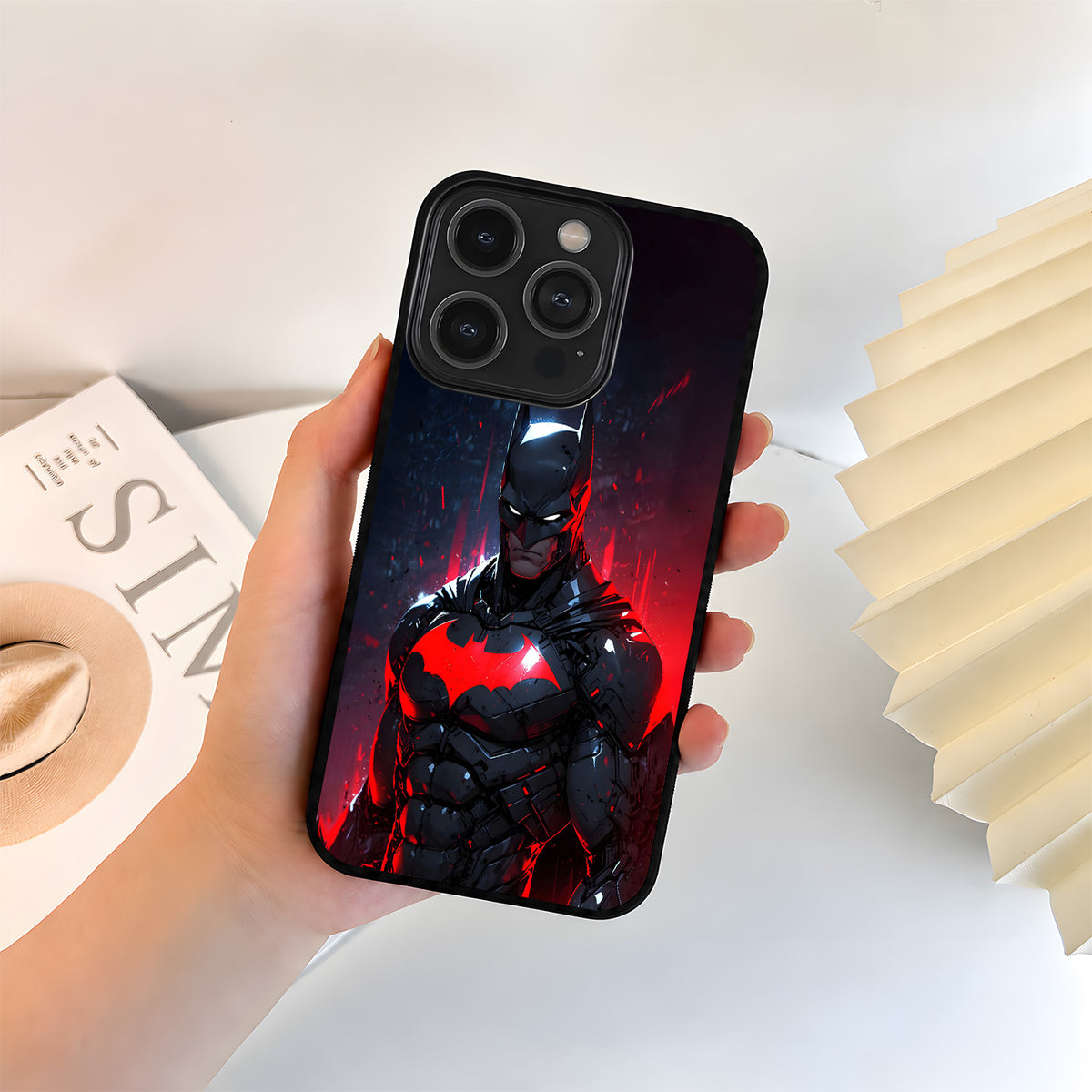 Red Anger Batman Glass Case