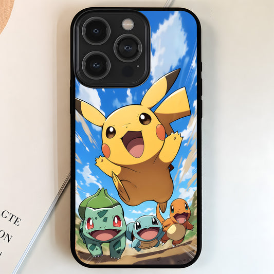 Pokemon Pikachu Jump Glass Case
