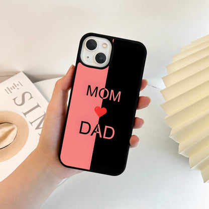 Mom Dad Forever Glass Case