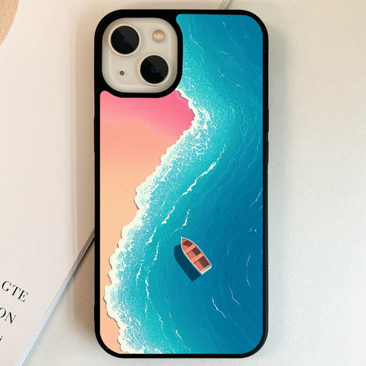 Pink Coastal Escape Glass Case