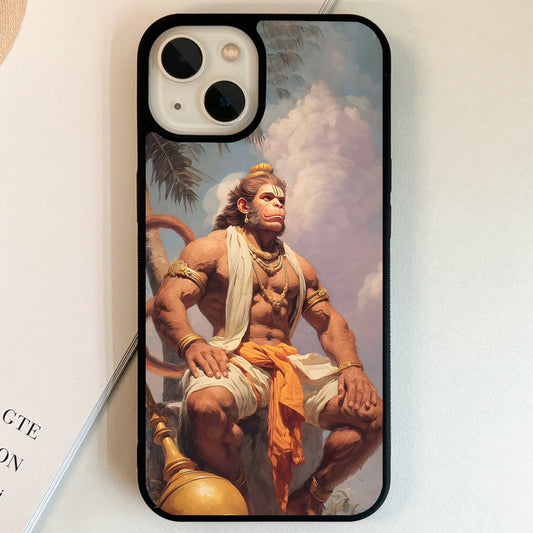 Majestic Hanuman Mountain Glass Case